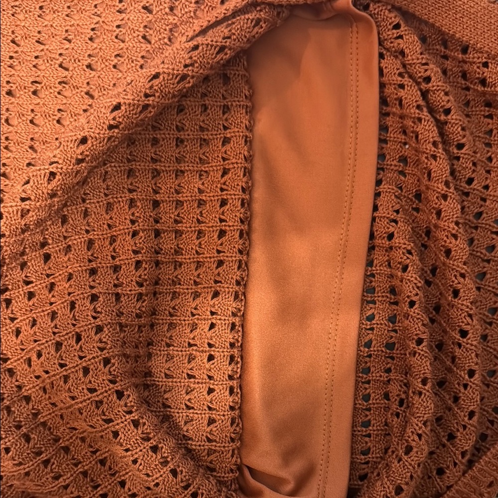 NWT Nine West Cinnabrown Knit Skirt - Picture 4 of 6